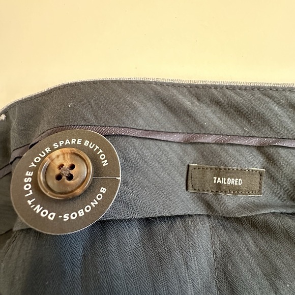 Bonobos Tollegno 1900 3D Wool Cotton Linen Textured Pants 31(32)X 32 Tailored - Picture 14 of 16